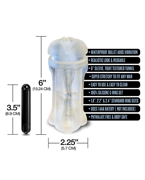 MSTR B8 Squeeze Vibrating Pussy Pack - Kit Of 5 Clear