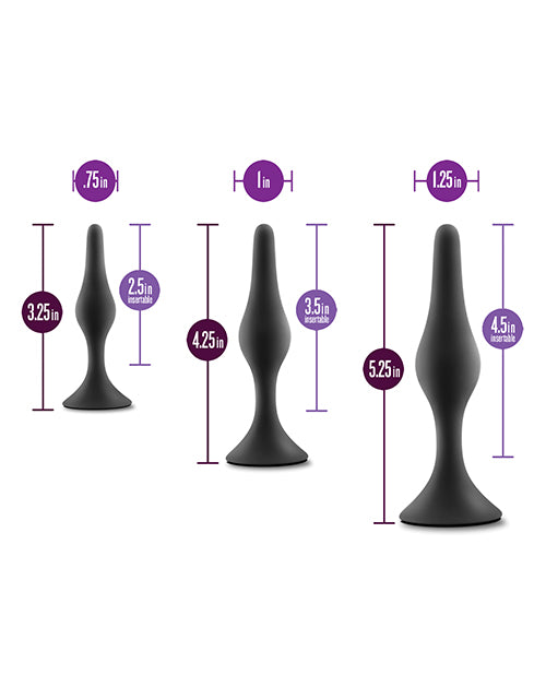 Anal Adventures Platinum Silicone Plug Kit
