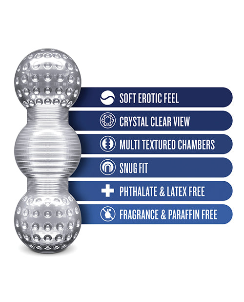 Blush Rize Feelz Multi-Chambered Stroker - Clear