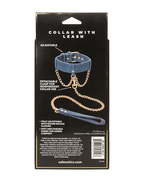 Ride 'em Premium Denim Collection Collar & Leash