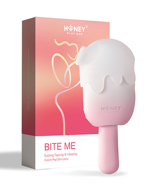 Bite Me Sucking, Tapping & Vibrating Cream Pop Vibrator