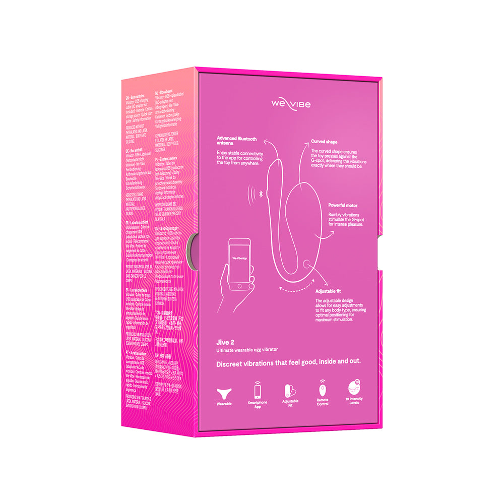 We-Vibe Jive 2 Wearable G-Spot Vibe Electric Pink