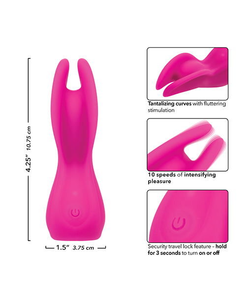 Cascade Flutter Rechargeable Vibrator - Pink