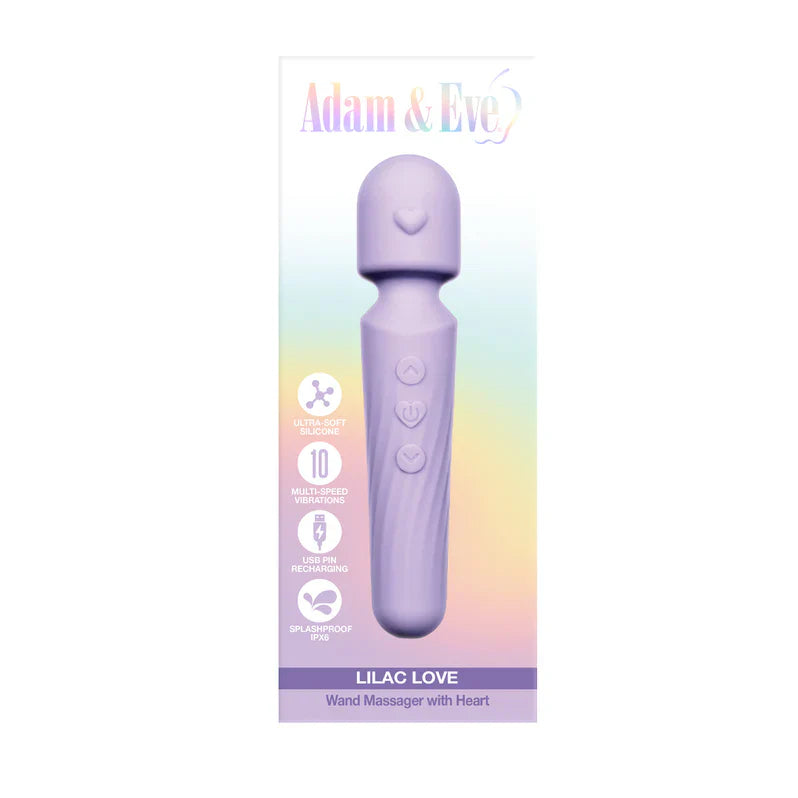 Adam & Eve Lilac Love Wand Vibrator