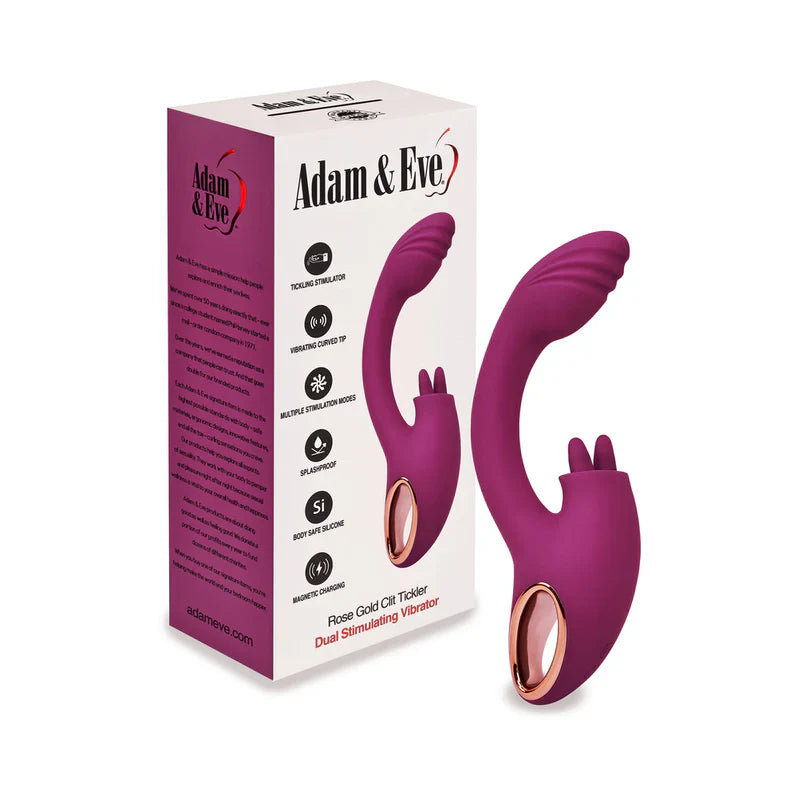 Adam & Eve Rose Gold Clit Tickler Vibrator