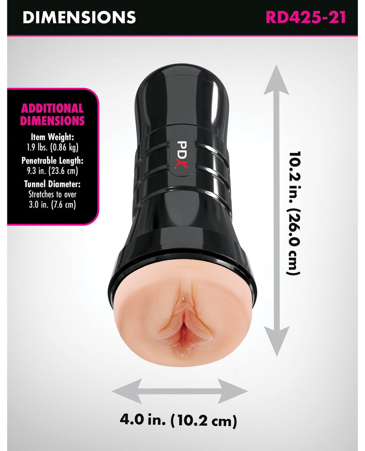 PDX Extreme Wet Pussies Super Luscious Lips XXL Stroker Light