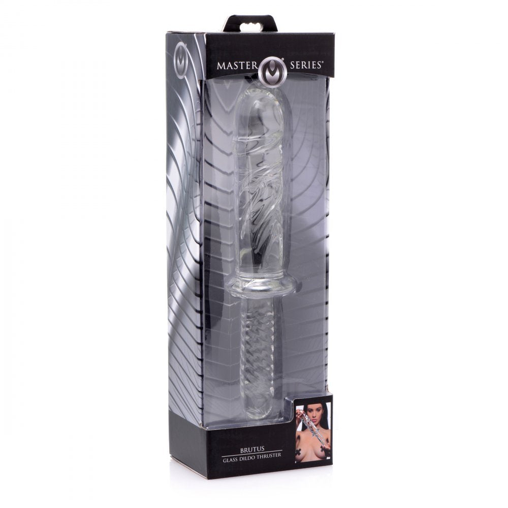 Master Series Brutus Glass Dildo Thruster