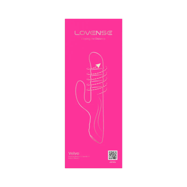 Lovense Velvo Rotating Beaded G-Spot & Clit Rabbit Vibrator