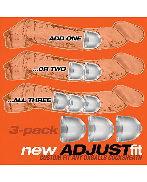 Oxballs Cocksheath Adjustfit Inserts Pack of 3 Clear